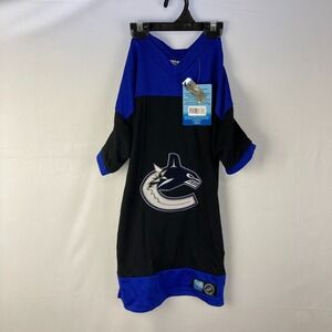 NHL Vancouver Canucks Dog Jersey Blue Black XL Tog Karsuh Licensed Pet Apparel